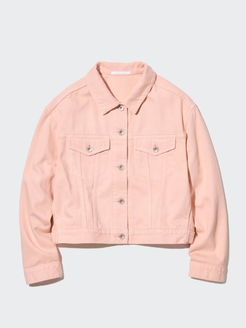 Uniqlo Women Denim Short Jacket - 11 Pink - Size S - 456090